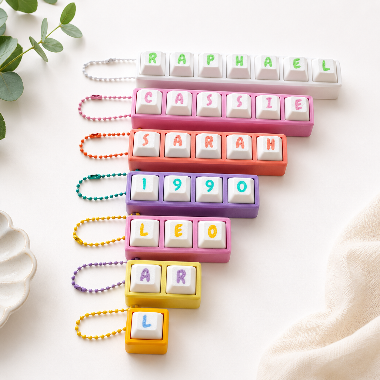 Porte-clé clavier personnalisable