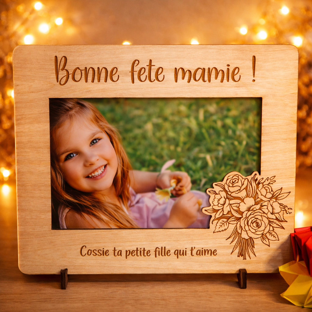 Cadre photo "bonne fête mamie"