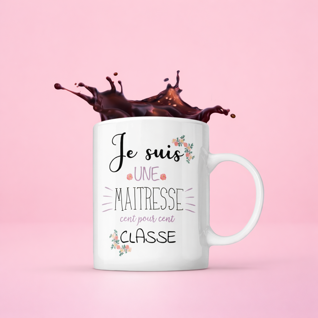 Mug "Maitresse 100% classe"