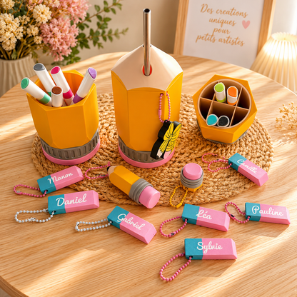 Porte clé clicker Gomme – Collection Fin d’Année Scolaire