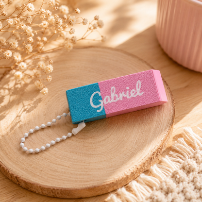 Porte-clés Gomme Personnalisée – Collection Fin d’Année Scolaire