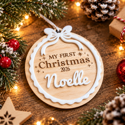 Suspension « Mon Premier Noël »  2026 personnalisable