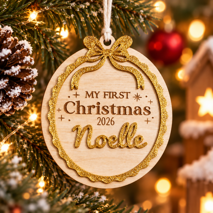 Suspension « Mon Premier Noël »  2026 personnalisable