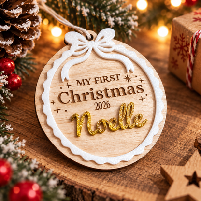 Suspension « Mon Premier Noël »  2026 personnalisable