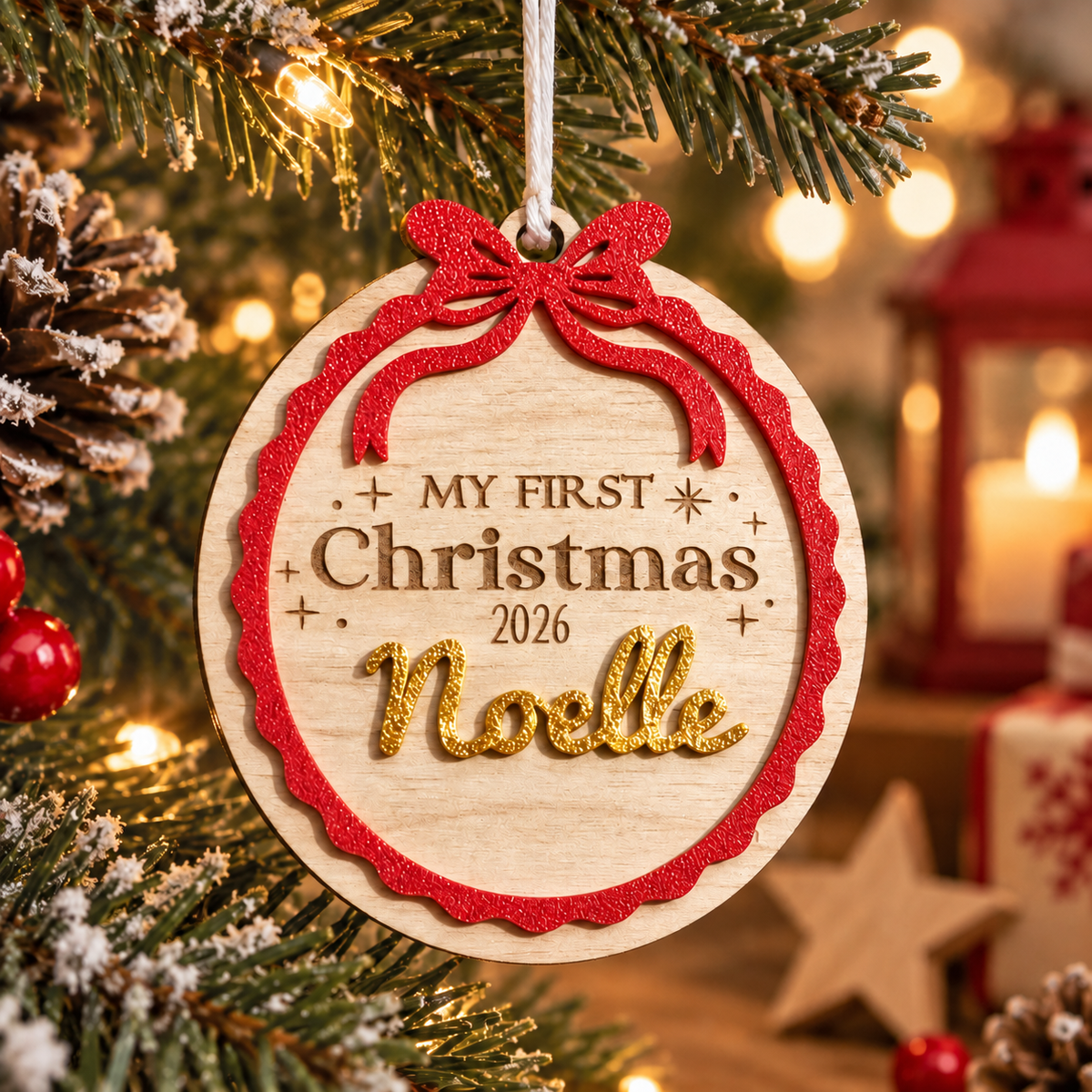 Suspension « Mon Premier Noël »  2026 personnalisable