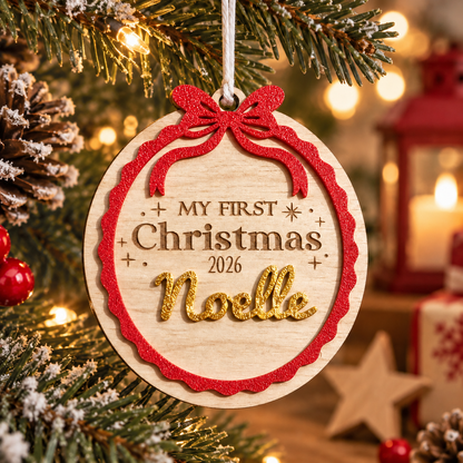 Suspension « Mon Premier Noël »  2026 personnalisable