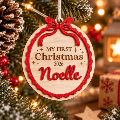 Suspension « Mon Premier Noël »  2026 personnalisable