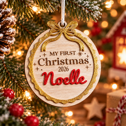 Suspension « Mon Premier Noël »  2026 personnalisable