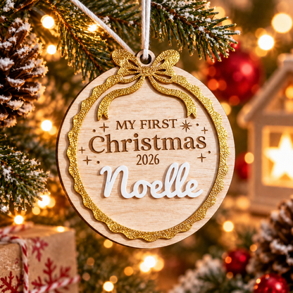 Suspension « Mon Premier Noël »  2026 personnalisable