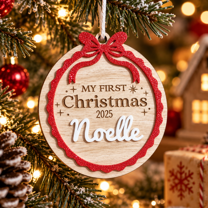 Suspension « Mon Premier Noël »  2026 personnalisable
