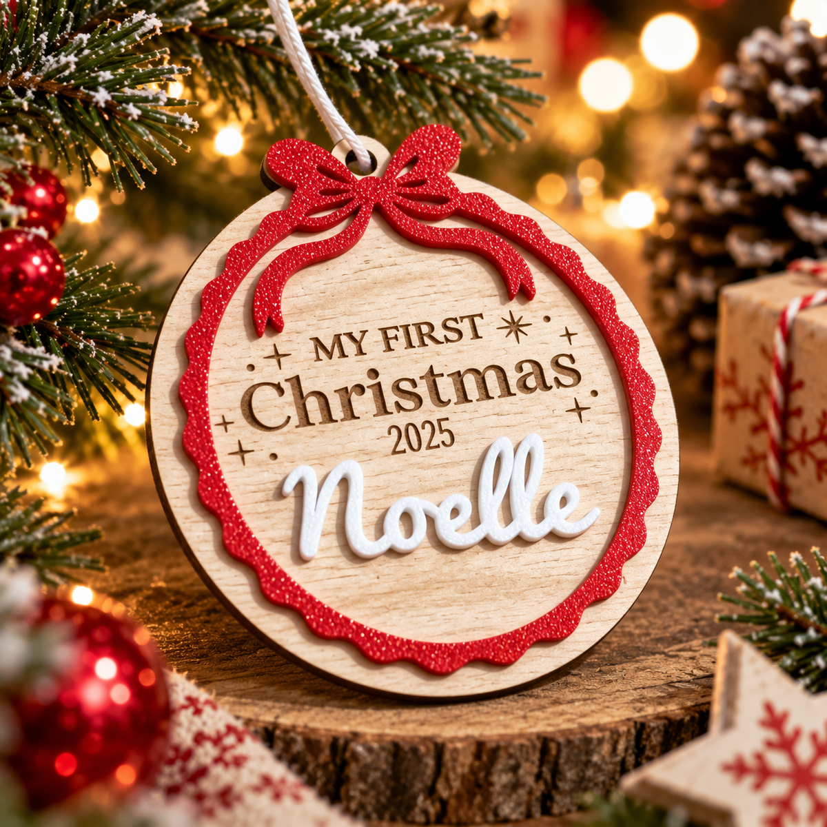Suspension « Mon Premier Noël »  2026 personnalisable