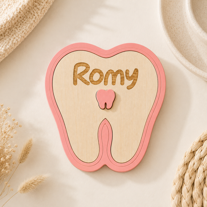 Boite à dents de lait de couleur