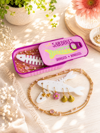 Boîte à bijoux Sardine – Pink Edition