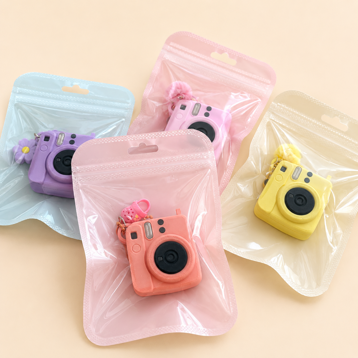 Porte-clés mini-appareil photo personnalisé avec photo personnalisée