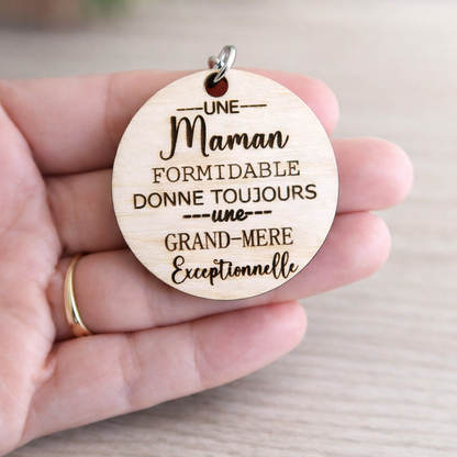 Porte clé "Grand-mère exceptionnelle"