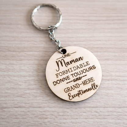 Porte clé "Grand-mère exceptionnelle"