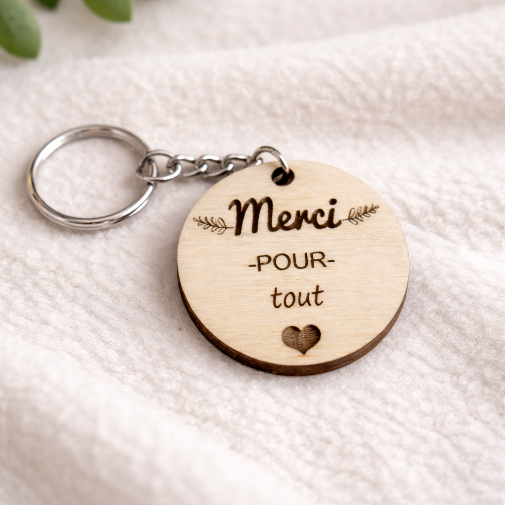 Porte clé "Merci pour tout"