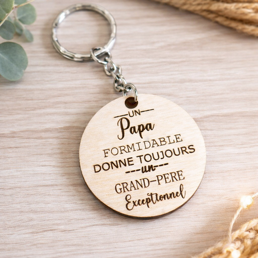 Porte clé "Grand-père exceptionnel"