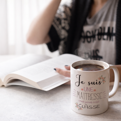 Mug "Maitresse 100% classe"