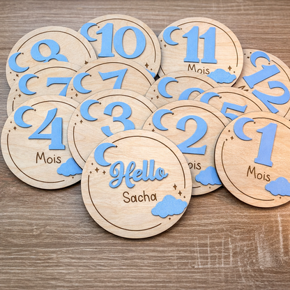 Carte étape "Petit Nuage" personnalisable