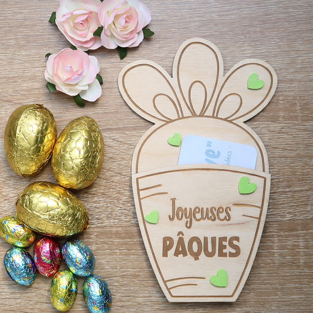 Porte billet / carte cadeau carotte