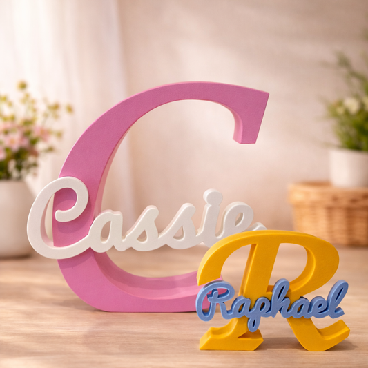 Lettre 3D personnalisée