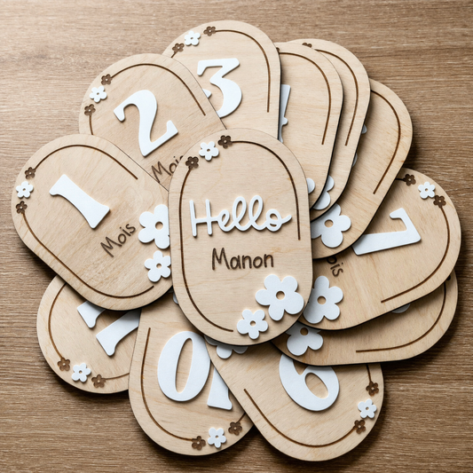 Carte étape "Marguerite" personnalisable