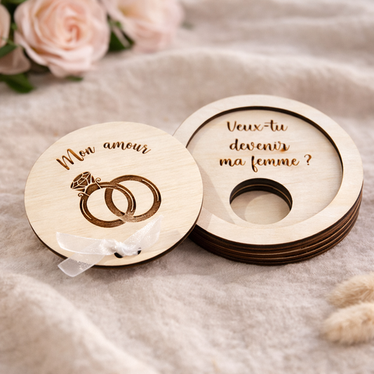 Boite demande en mariage "alliance"