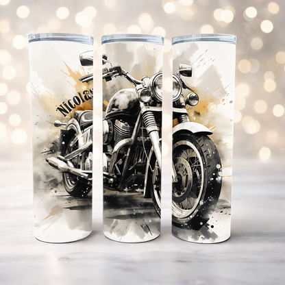 Gobelet - Tumbler isotherme personnalisé "Moto" modèle 1