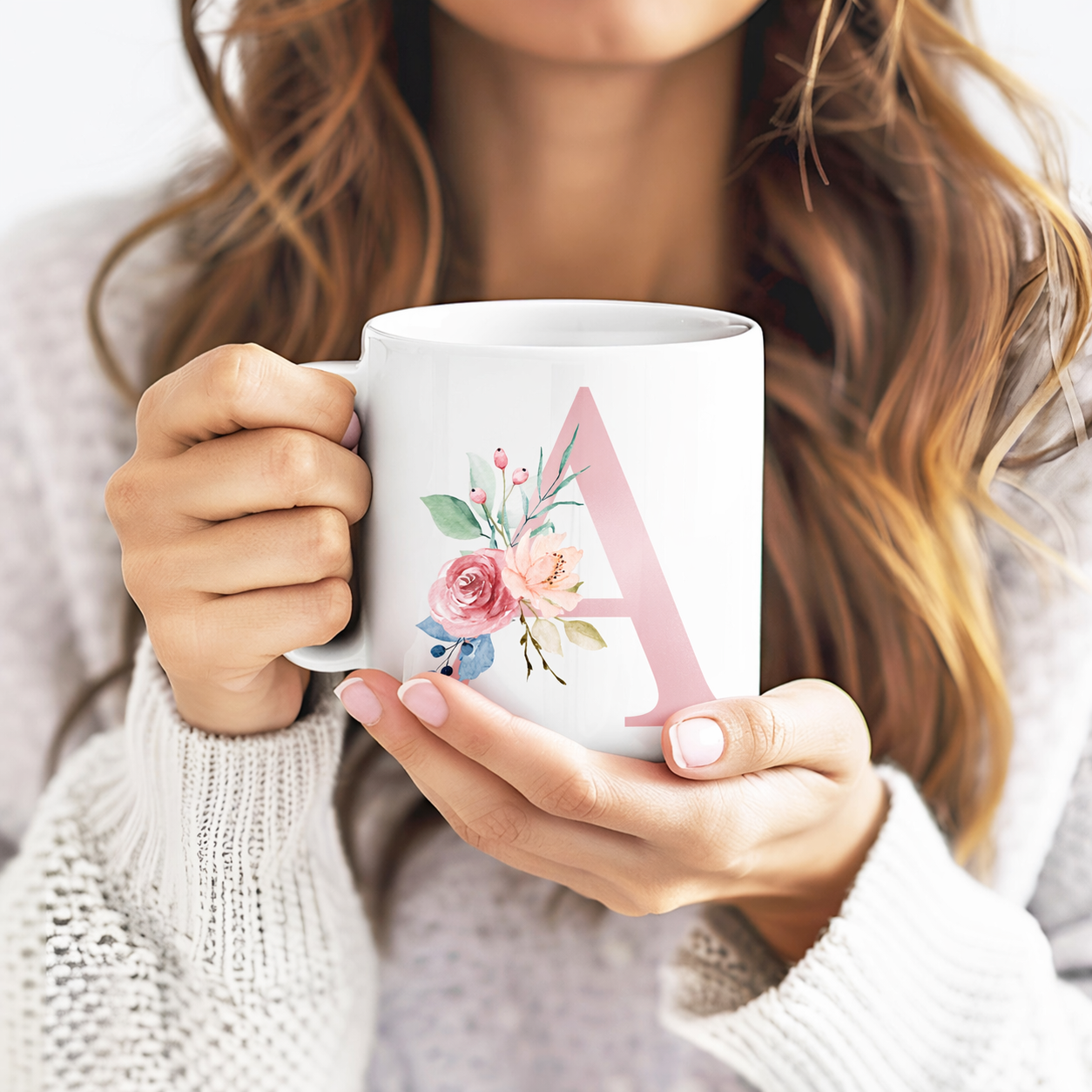 Mug Lettre Fleurie