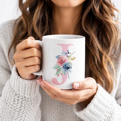 Mug Lettre Fleurie