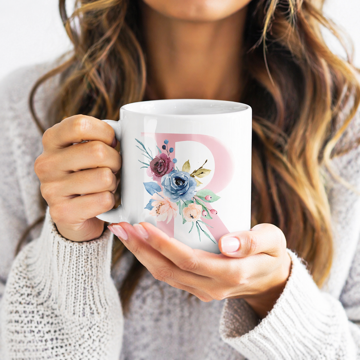 Mug Lettre Fleurie