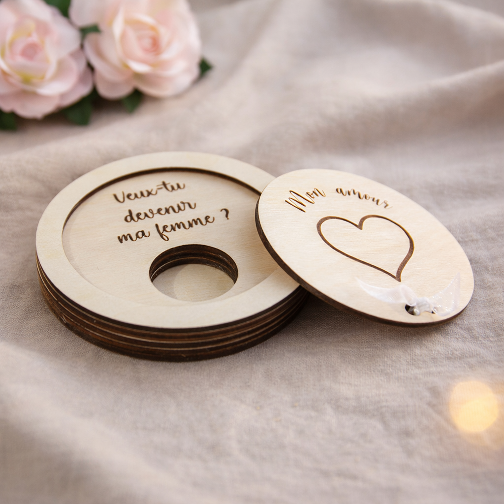 Boite demande en mariage "coeur"
