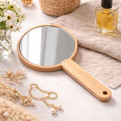 Miroir en bambou à personnalisé