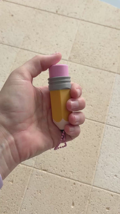 Porte-clés Clicker Crayon – Collection Fin d’Année Scolaire