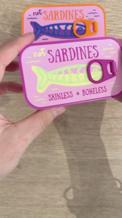 Boîte à bijoux Sardine jaune et orange