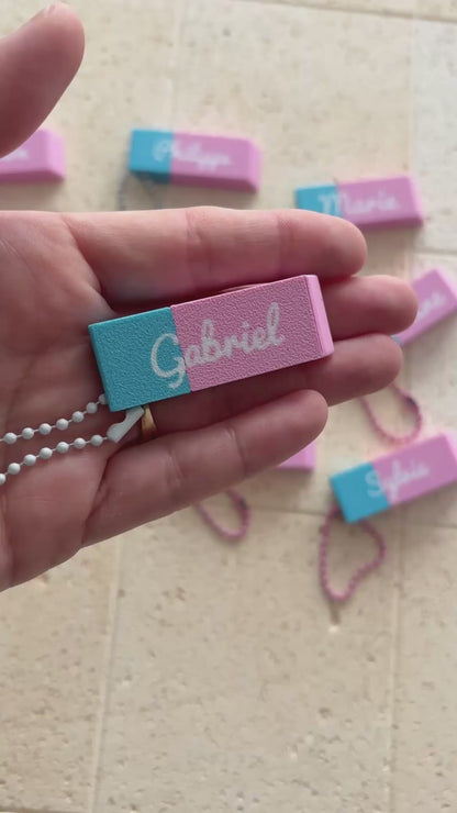 Porte-clés Gomme Personnalisée – Collection Fin d’Année Scolaire