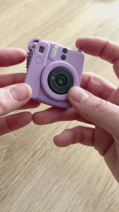 Porte-clés mini-appareil photo personnalisé avec photo personnalisée